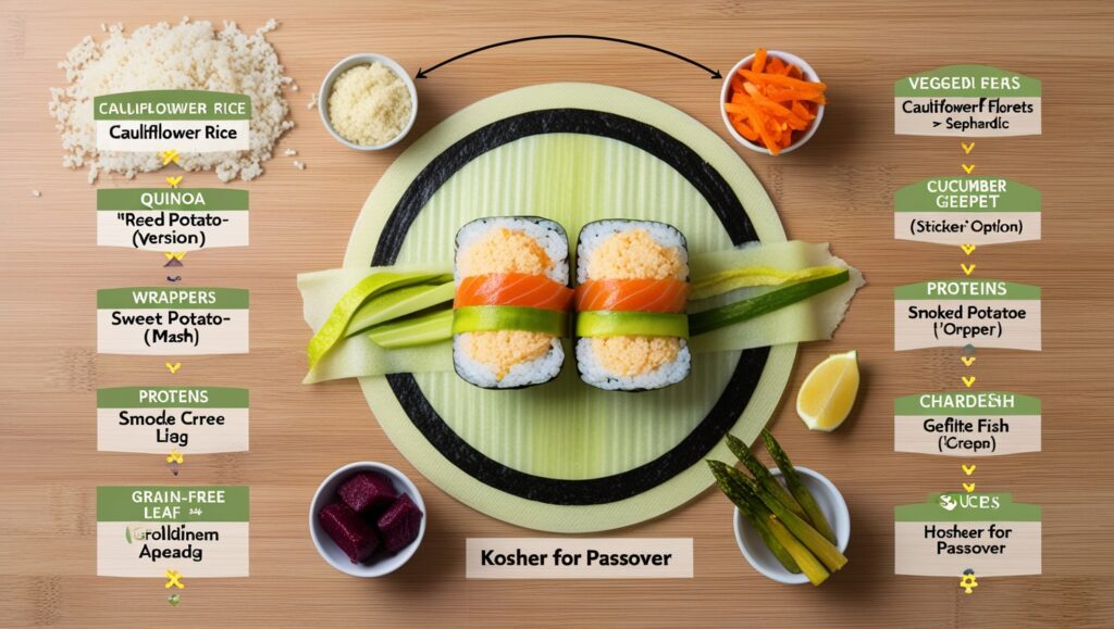 Kosher for Pesach Sushi Recipe: A Creative Twist on Holiday Dining Key Ingredients for Passover Sushi