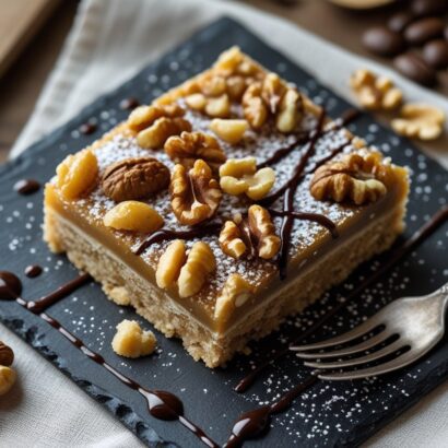 Delicious Coffee Ginger Walnut Slice Recipe Coffee Ginger Walnut Slice Recipe