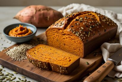 Thumbnail for Delicious Seeded Miso Sweet Potato Bread Recipe